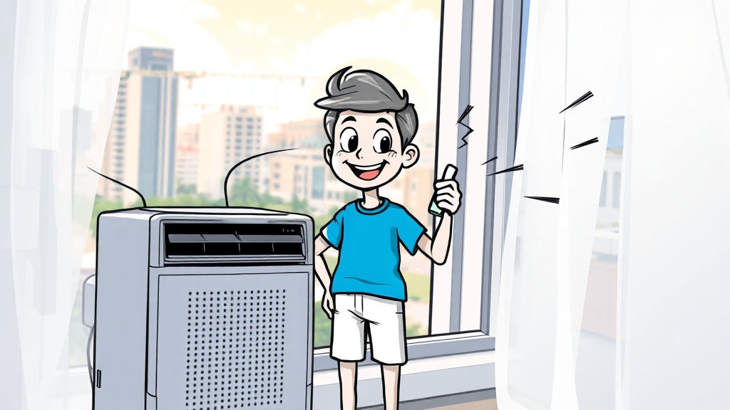 폭염 대비: 전기세 부담 줄이는 방법 (cartoon 스타일)