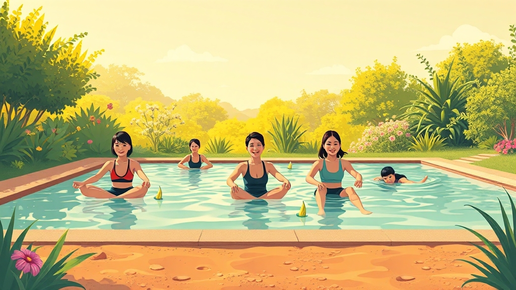 관절 건강 생활 습관 (illustration 스타일)