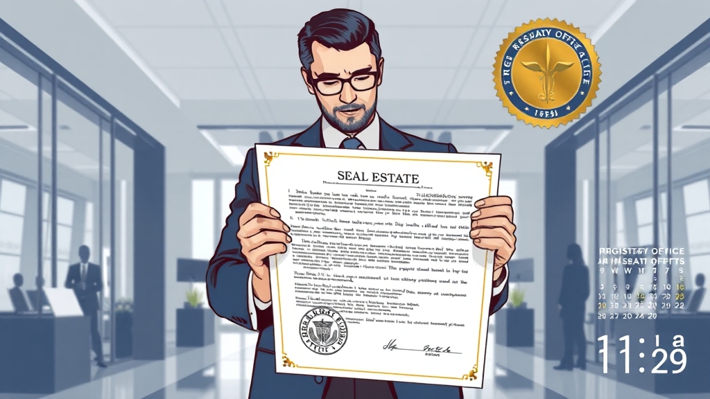 부동산 매도용 인감증명서란? (illustration 스타일)