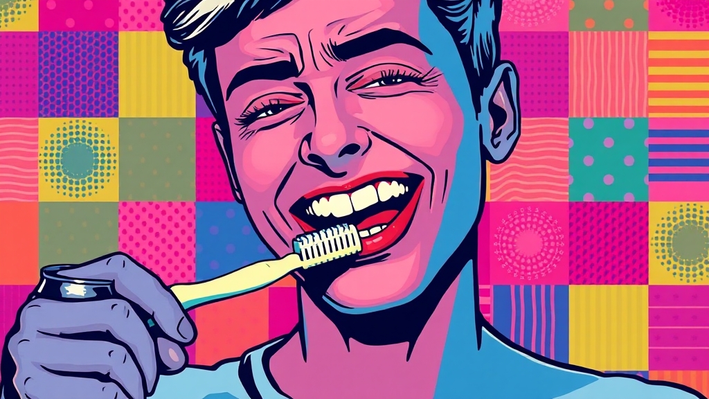 생활 습관, 치아를 시리게 한다? (popart 스타일)