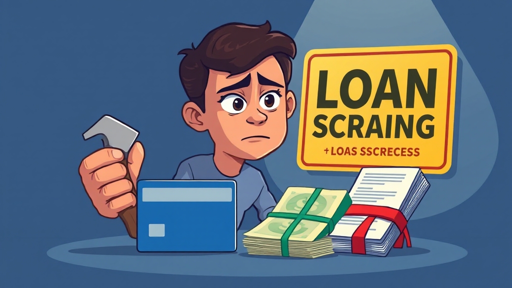 대출 심사 과정 및 유의사항 (cartoon 스타일)