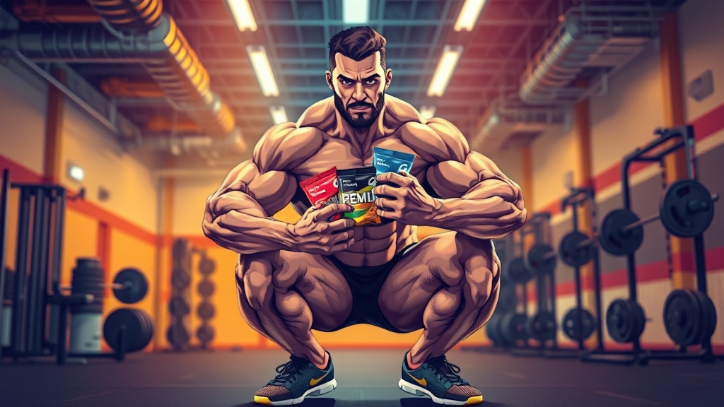 근육량 늘리기: 핵심 전략 (illustration 스타일)