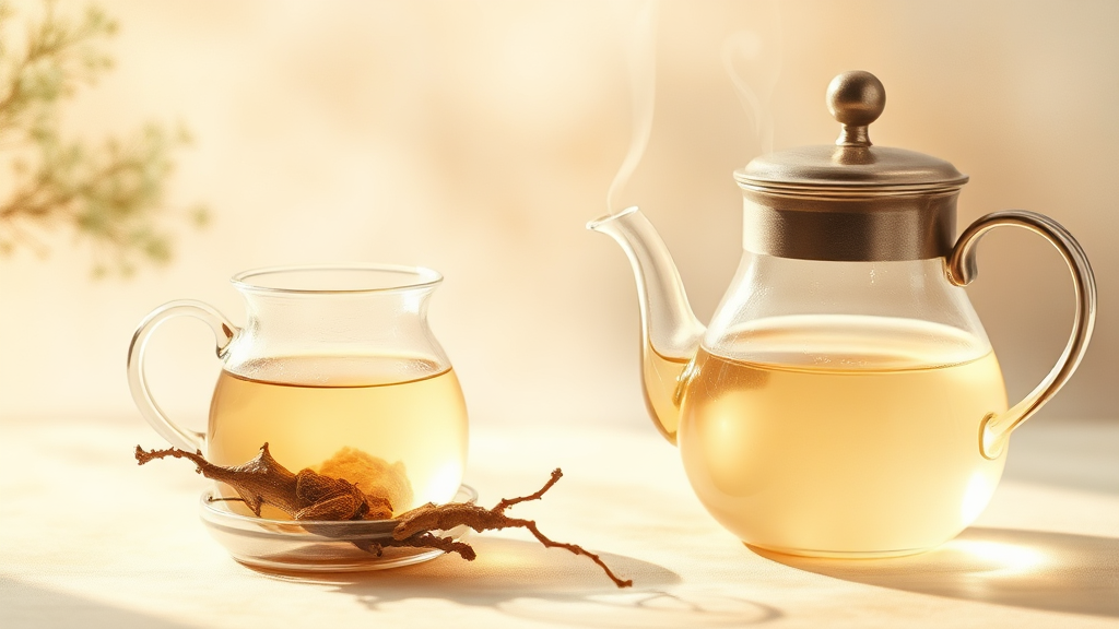 황기차, 제대로 끓이는 법 (watercolor 스타일)