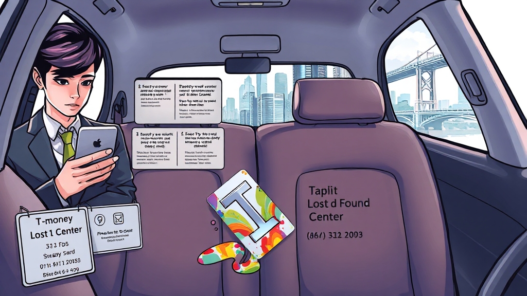 티머니택시 분실물, 신고 방법은? (illustration 스타일)