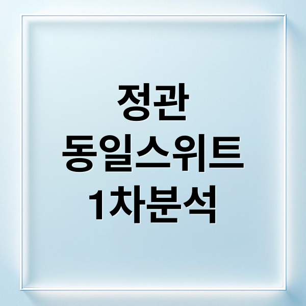 정관
동일스위트
1차분석 (정관 동일스위트 1차 시세)