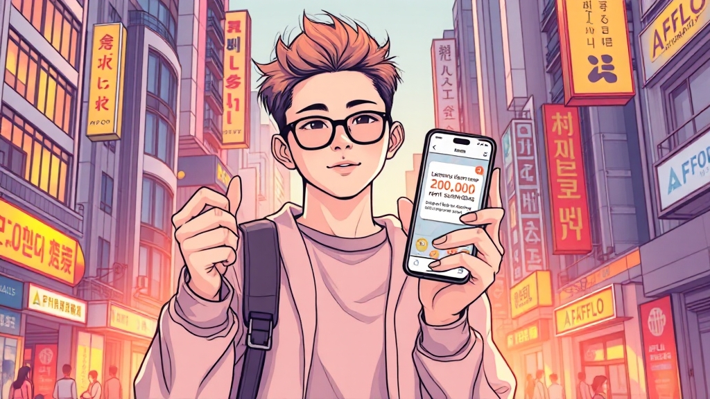 청년월세지원, 핵심만 쏙쏙 (illustration 스타일)