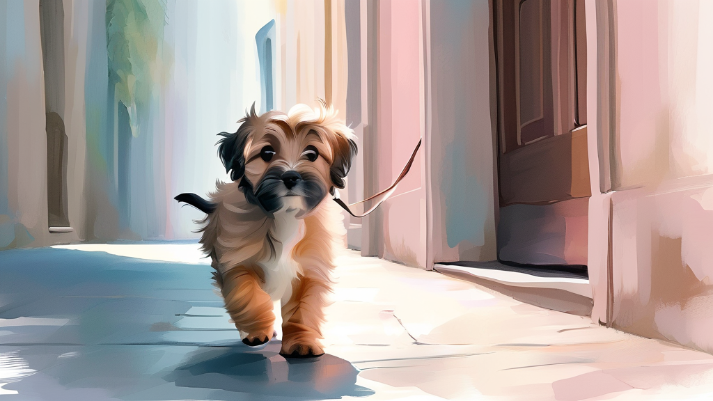 놓치면 후회! 동물 등록 미등록 시 불이익 (watercolor 스타일)