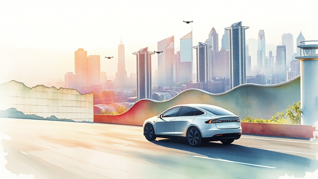 테슬라 투자, 어떻게 해야 할까? (watercolor 스타일)