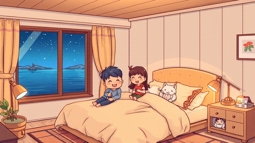 가성비 좋은 목포 숙소 TOP 5 (cartoon 스타일)