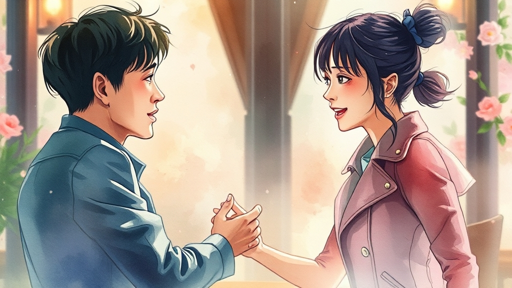 ‘B대면데이트’ 코너의 매력 (watercolor 스타일)