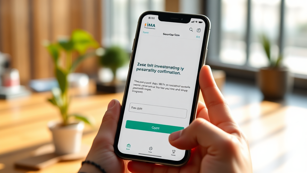 IMA 계좌 개설 방법 및 절차 (realistic 스타일)