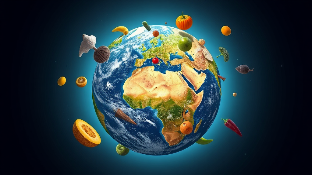 푸드마일리지, 왜 중요할까요? (realistic 스타일)