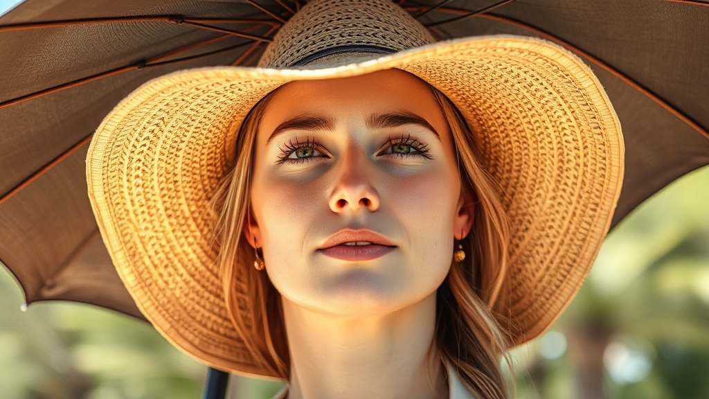 햇빛 알레르기 & 화상 예방 (realistic 스타일)