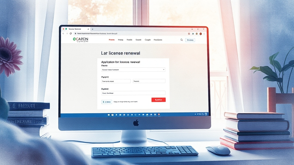 안전운전 통합민원 홈페이지 이용 (watercolor 스타일)