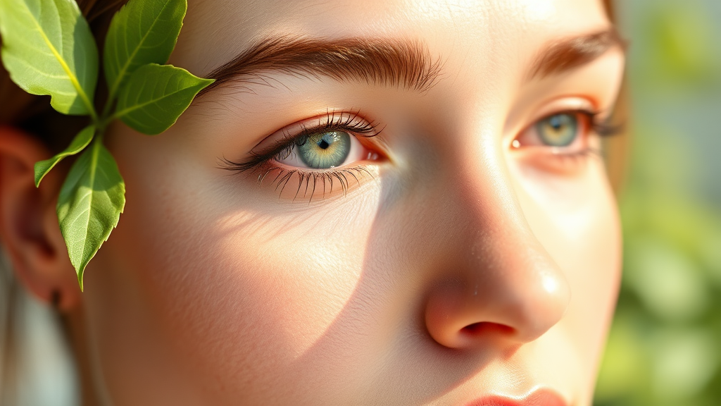 시카크림의 진정 효과: 병풀 성분의 비밀 (realistic 스타일)