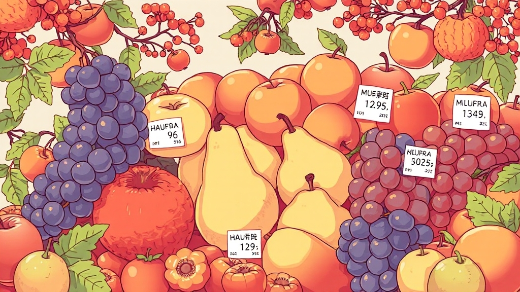 추석 차례상 물가 전망 (illustration 스타일)