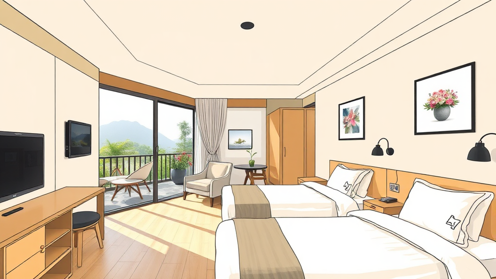 객실, 꼼꼼하게 알아볼까요? (illustration 스타일)