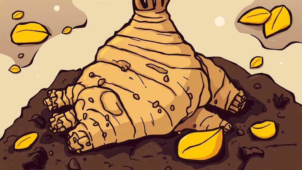 좋은 생강 고르는 법 (cartoon 스타일)