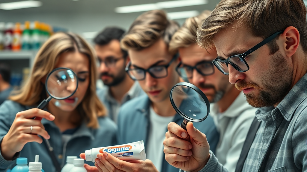 소비자 주의사항 (realistic 스타일)