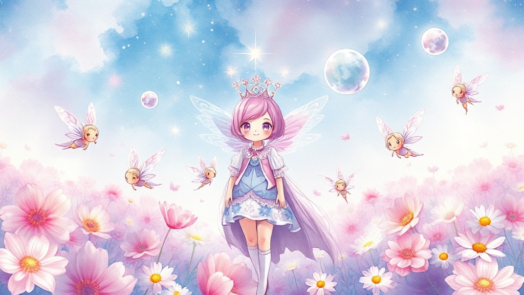 티니핑이란 무엇일까요? (watercolor 스타일)