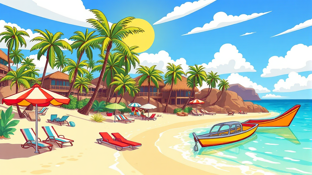 알뜰하게 즐기기! 캐리비안 베이 할인 및 준비물 (cartoon 스타일)