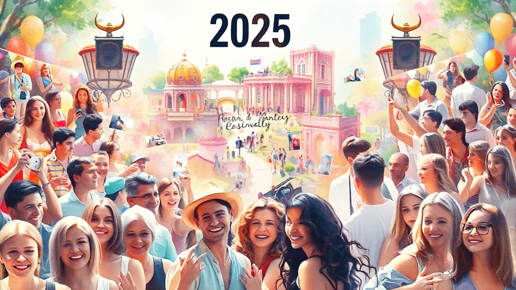 축제 여행 계획 & 꿀팁 (watercolor 스타일)