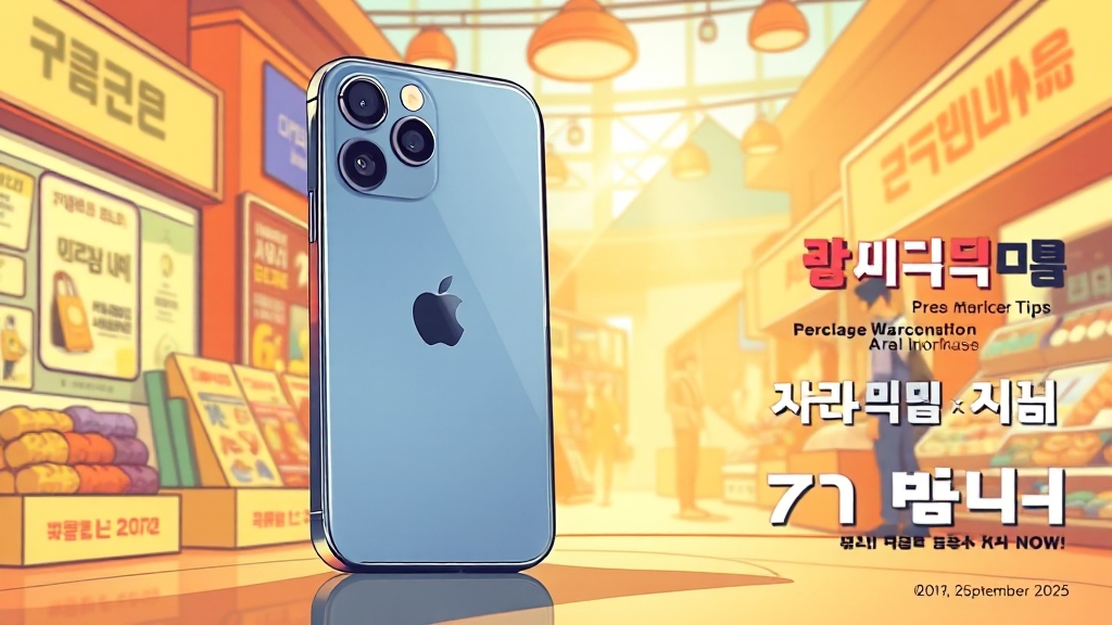 아이폰17 프로 예상 가격 (cartoon 스타일)