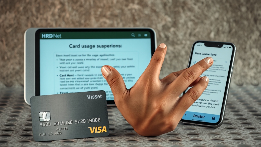 카드 분실 시 대처 방법 (realistic 스타일)