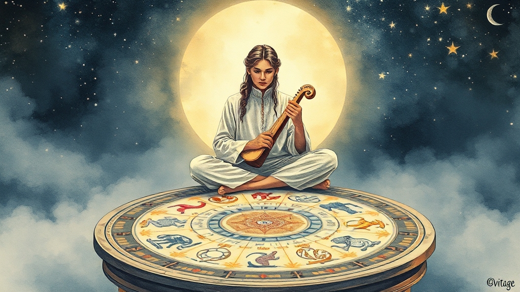 운세, 하루를 여는 마법 (illustration 스타일)