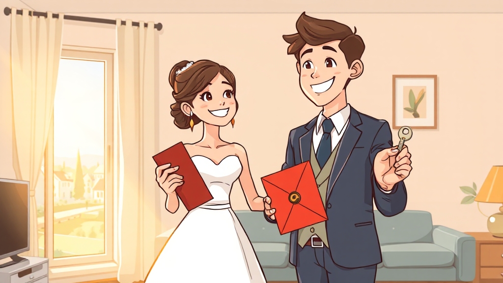 결혼 지원금, 왜 필요할까? (cartoon 스타일)
