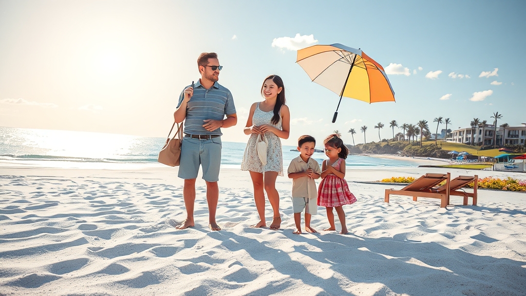 가족과 함께 다낭 추억 만들기 (realistic 스타일)