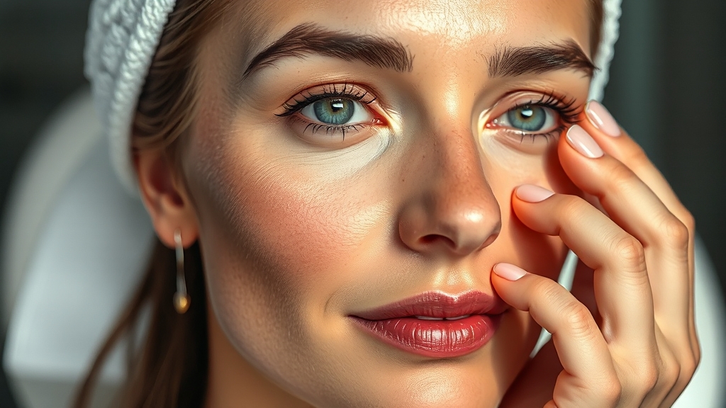 전문 에스테틱 리프팅 관리 (realistic 스타일)