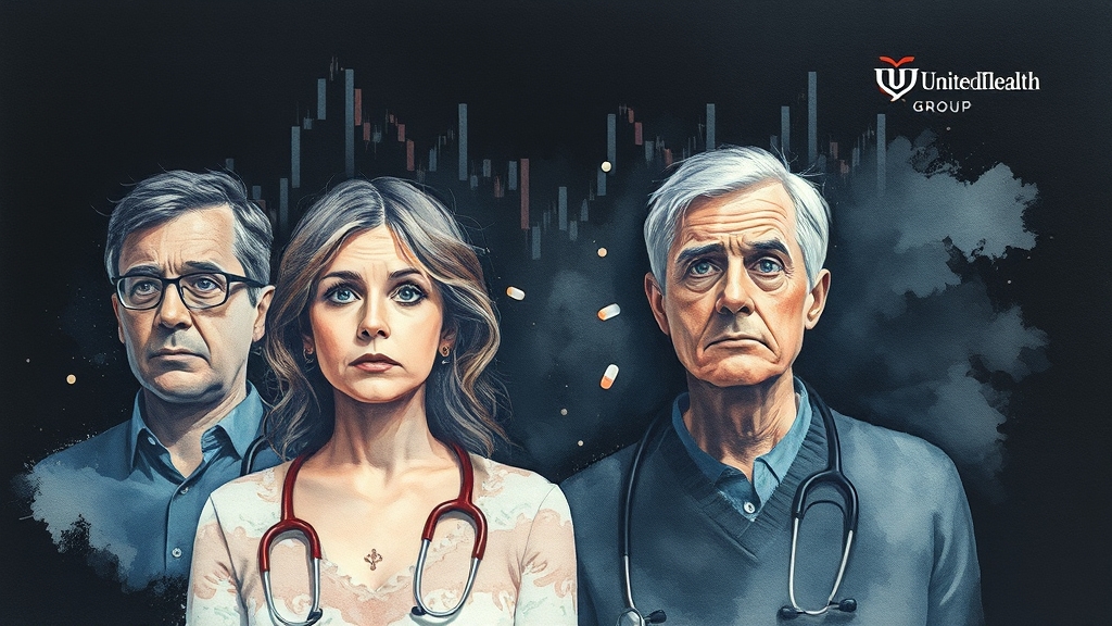 유나이티드헬스그룹 실적과 ETF 영향 (watercolor 스타일)