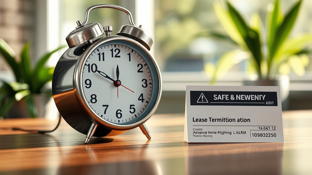 해지 통보 기간 요약 (realistic 스타일)