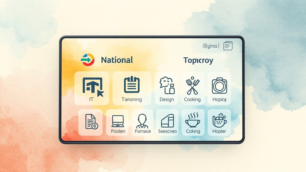 수강 가능한 훈련 과정 검색 (watercolor 스타일)