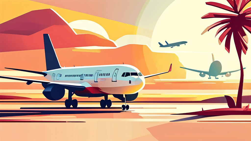 여행 경비 절약의 핵심, LCC 특가 프로모션 활용법 (illustration 스타일)