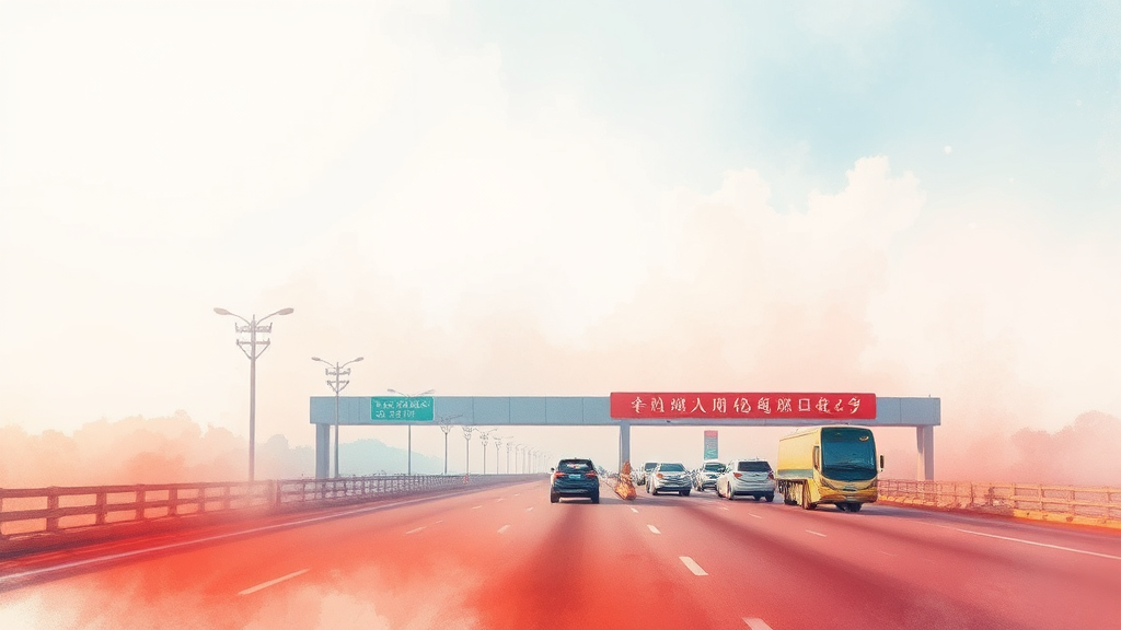 통행료 면제 적용 기준 및 대상 (watercolor 스타일)