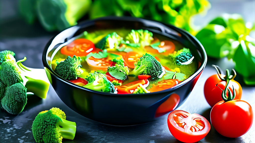 브로콜리, 맛있게 즐기는 다양한 레시피 (realistic 스타일)