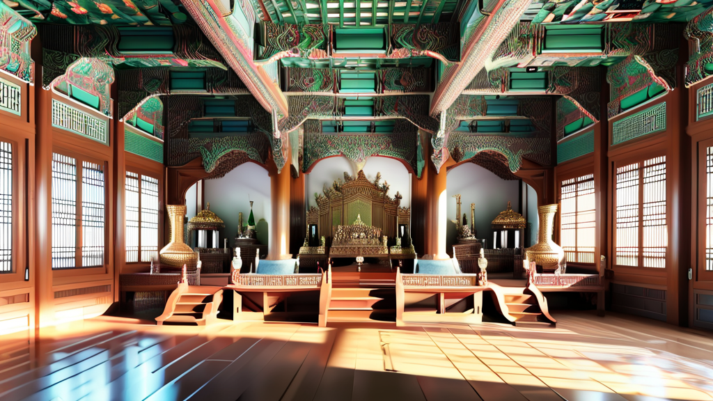 조선 왕조의 시작: 기틀을 다진 초기 왕들 (realistic 스타일)