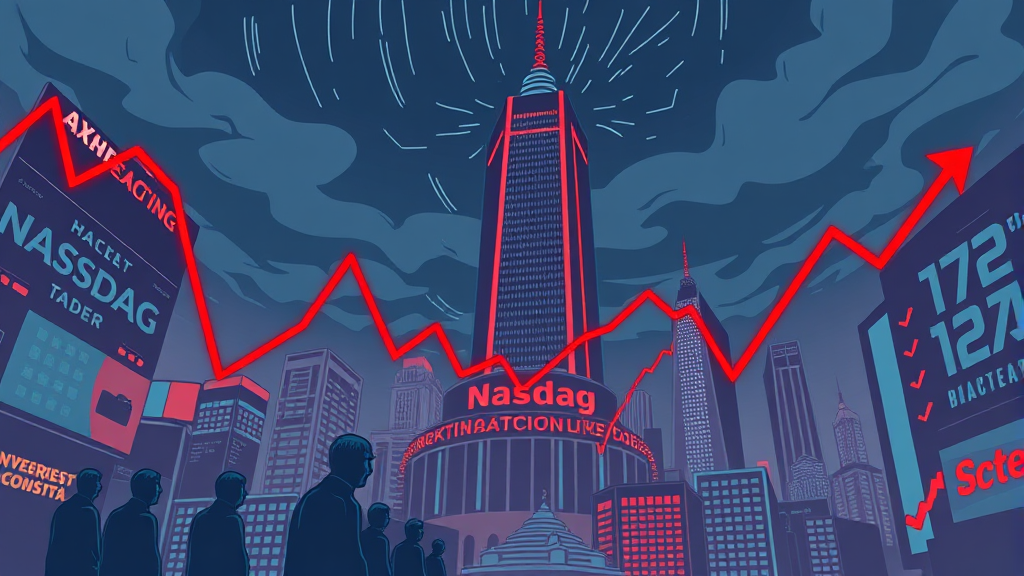 나스닥 투자 A to Z 8 나스닥 투자, 위험 요인 & 유의사항 (illustration 스타일)