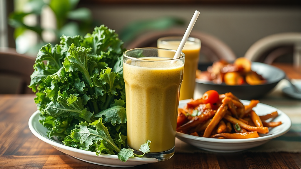 컬리케일 활용 레시피 (realistic 스타일)