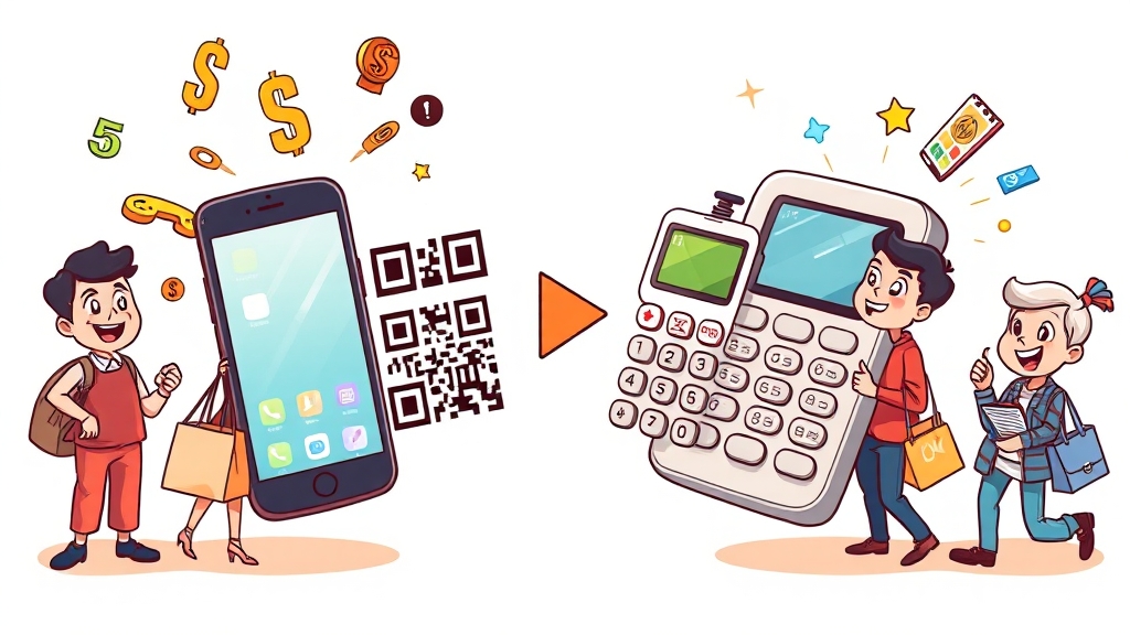 번호이동 vs 기기변경: 나에게 유리한 선택은? (cartoon 스타일)