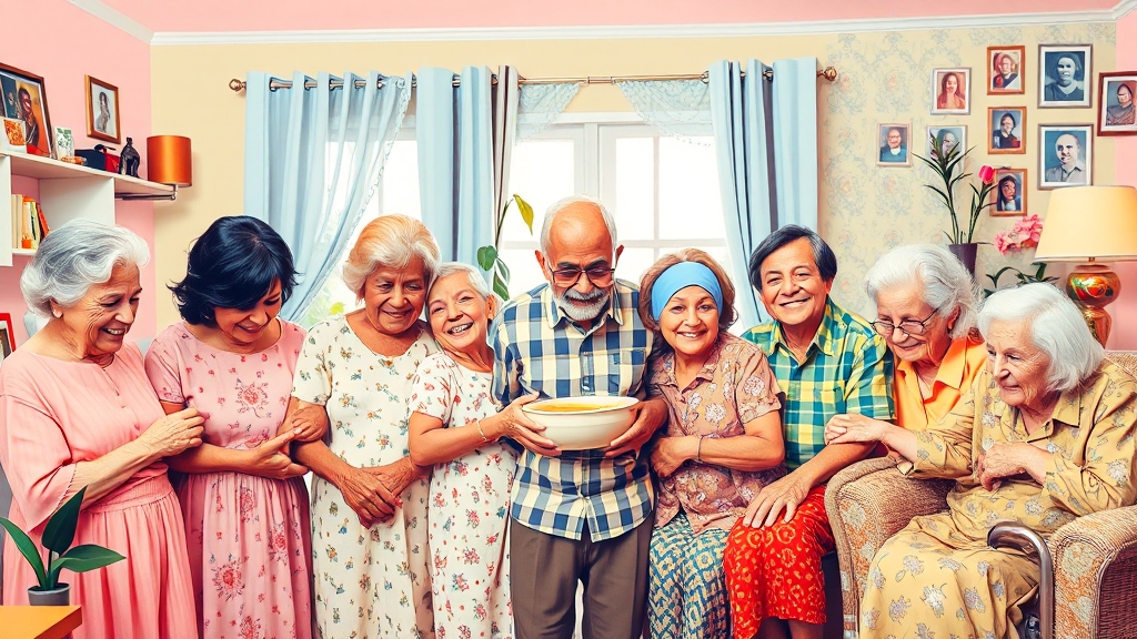 시설급여 vs 재가급여 (popart 스타일)