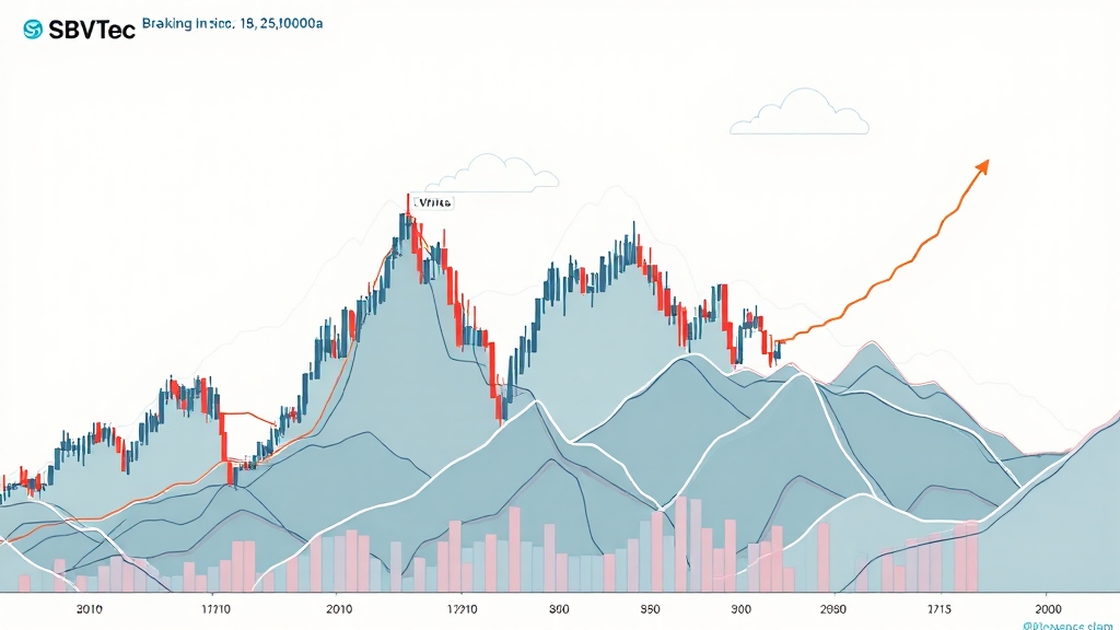 기술적 분석 및 차트 해석 (illustration 스타일)