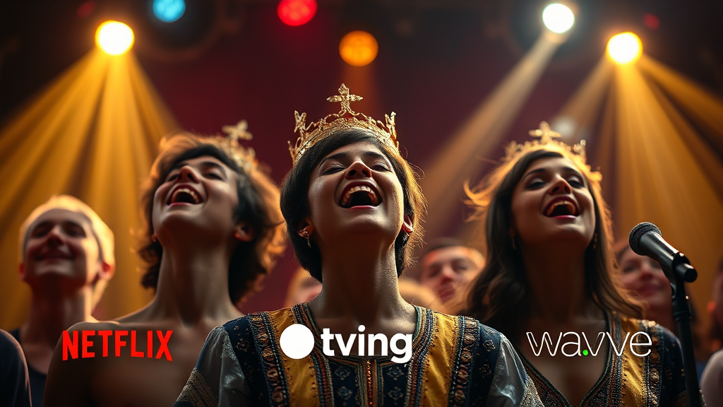 방송 시청 및 재방송 정보 (realistic 스타일)