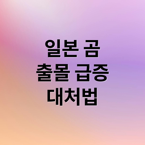 일본 곰
출몰 급증
대처법 (일본 곰 출몰 230명 피해 곰고기)