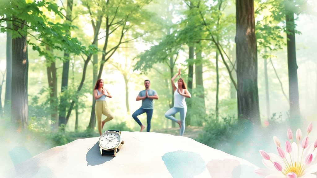 생활 습관 개선 필수 (watercolor 스타일)