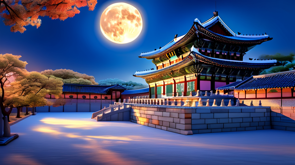 창덕궁 달빛기행 방문 전 알아야 할 준비물 및 유의사항 (realistic 스타일)
