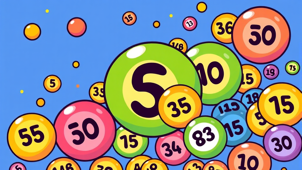 로또 당첨 번호 패턴 및 전략 (cartoon 스타일)