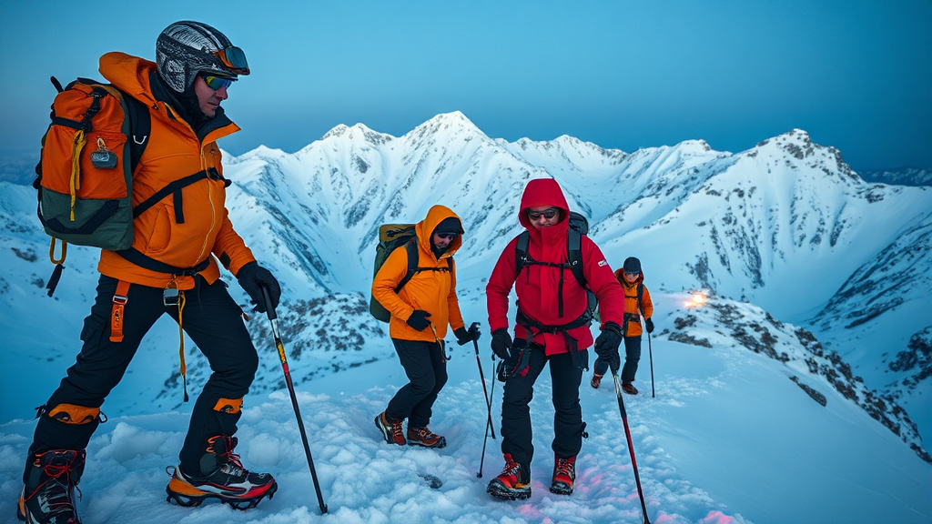 겨울 등반, 준비물은? (realistic 스타일)